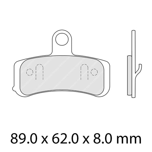 Ferodo Disc Pad Set - FDB2250 ST Sinter Grip Sintered Compound - Road