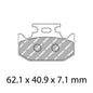Ferodo Disc Pad Set - FDB2270 P Platinum Non Sintered Compound