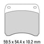 Ferodo Disc Pad Set - FRP213 P Platinum Non Sintered Compound