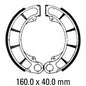 Ferodo Brake Shoe Set - FSB711