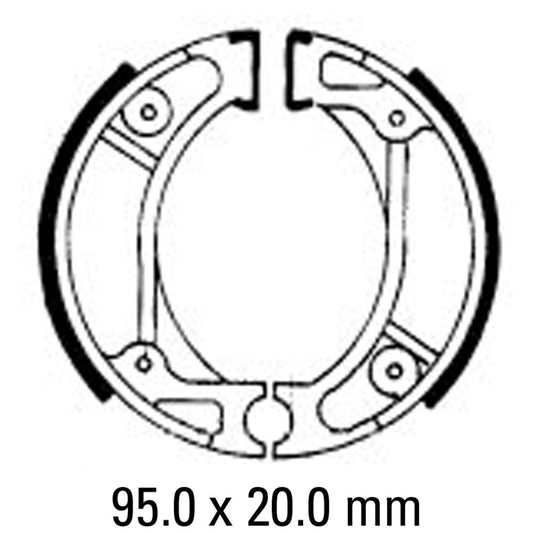 Ferodo Brake Shoe Set - FSB714