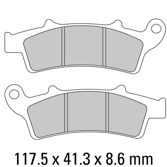 Ferodo Disc Pad Set - FDB2105 EF ECO Friction Non Sintered Compound
