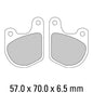 Ferodo Disc Pad Set - FDB333 P Platinum Non Sintered Compound