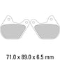 Ferodo Disc Pad Set - FDB334 P Platinum Non Sintered Compound