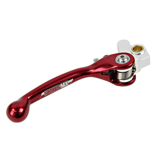 States MX Front Brake Lever - STD Flex - Honda/Suzuki - Red