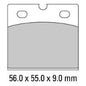 Ferodo Disc Pad Set - FDB108 P Platinum Non Sintered Compound
