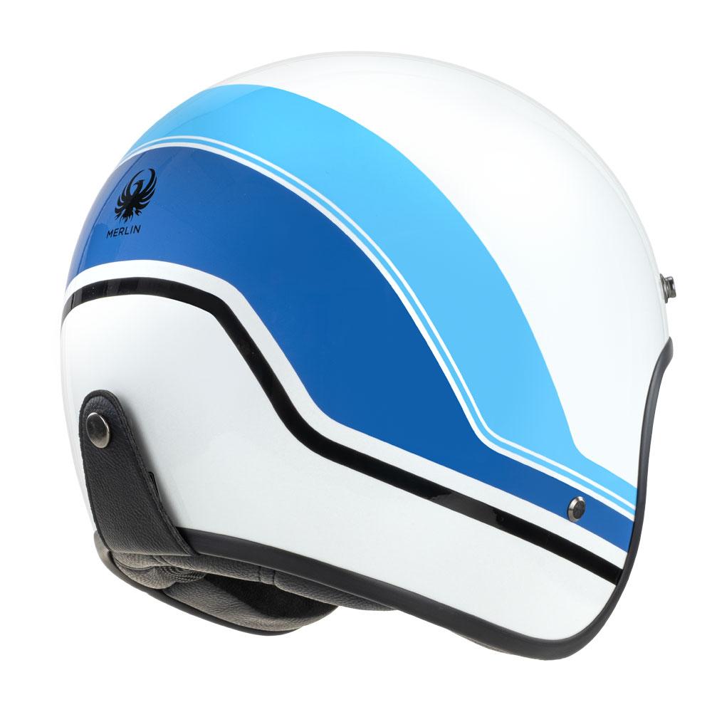 Merlin Blackbird Helmet Aero Stripe White
