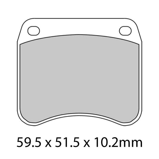 Ferodo Disc Pad Set - FDB342 CPRO Ceramic Grip Race Compound - Non Sintered
