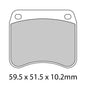 Ferodo Disc Pad Set - FDB342 CPRO Ceramic Grip Race Compound - Non Sintered