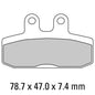 Ferodo Disc Pad Set - FDB2060 P Platinum Non Sintered Compound