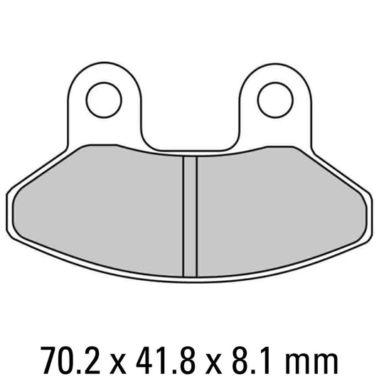 Ferodo Disc Pad Set - FDB2108 EF ECO Friction Non Sintered Compound