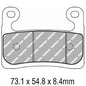 Ferodo Disc Pad Set - FDB2321 ST Sinter Grip Sintered Compound - Road