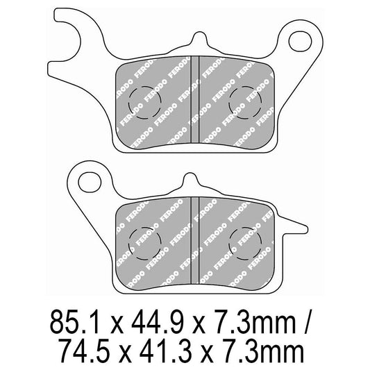 Ferodo Disc Pad Set - FDB2289 EF ECO Friction Non Sintered Compound