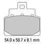Ferodo Disc Pad Set - FDB2095 EF ECO Friction Non Sintered Compound