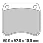 Ferodo Disc Pad Set - FDB342 P Platinum Non Sintered Compound