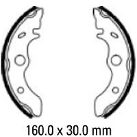 Ferodo Brake Shoe Set - FSB923