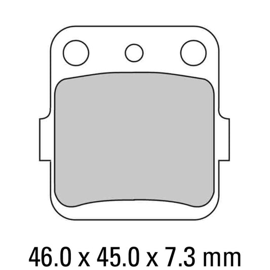 Ferodo Disc Pad Set - FDB381 P Platinum Non Sintered Compound