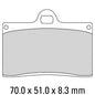 Ferodo Disc Pad Set - FRP408 CP1 Ceramic Grip Race Compound - Non Sintered