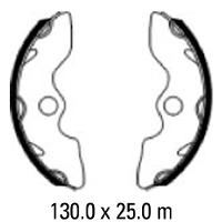 Ferodo Brake Shoe Set - FSB945