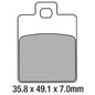 Ferodo Brake Pads - FDB2057EF (PK = 2 Pads) [BQ10]