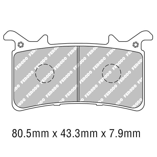 Ferodo Disc Pad Set - FDB2324 ST Sinter Grip Sintered Compound - Road
