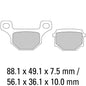Ferodo Disc Pad Set - FDB384 P Platinum Compound -Non Sintered
