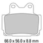 Ferodo Disc Pad Set - FDB386 P Platinum Non Sintered Compound