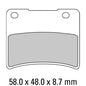 Ferodo Disc Pad Set - FDB390 P Platinum Non Sintered Compound