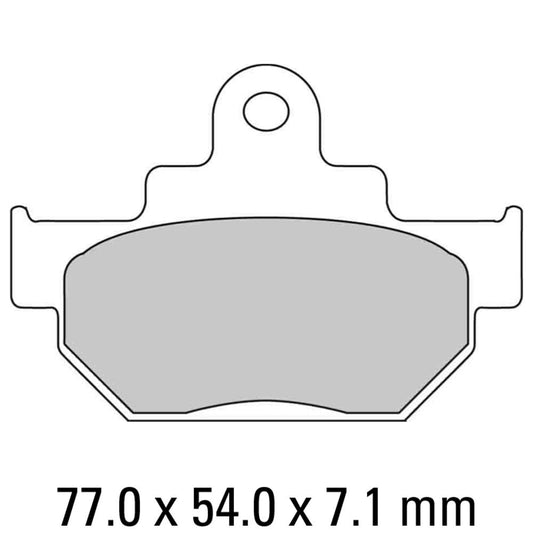 Ferodo Disc Pad Set - FDB404 P Platinum Non Sintered Compound