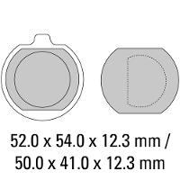 Ferodo Disc Pad Set - FDB132 P Platinum Non Sintered Compound