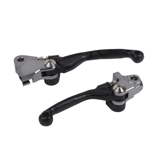 Polisport Folding Lever Set Honda CRF250R/450 - Black