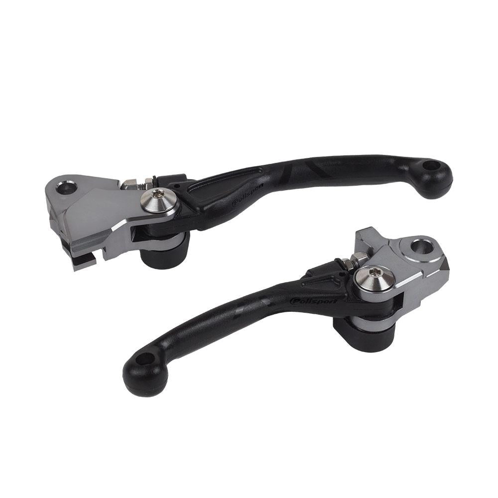 Polisport Folding Lever Set KTM 125SX 14-15/TC/FC 19-22 - Black