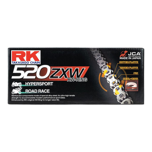 RK Chain 520ZXW - 124 Link - Natural