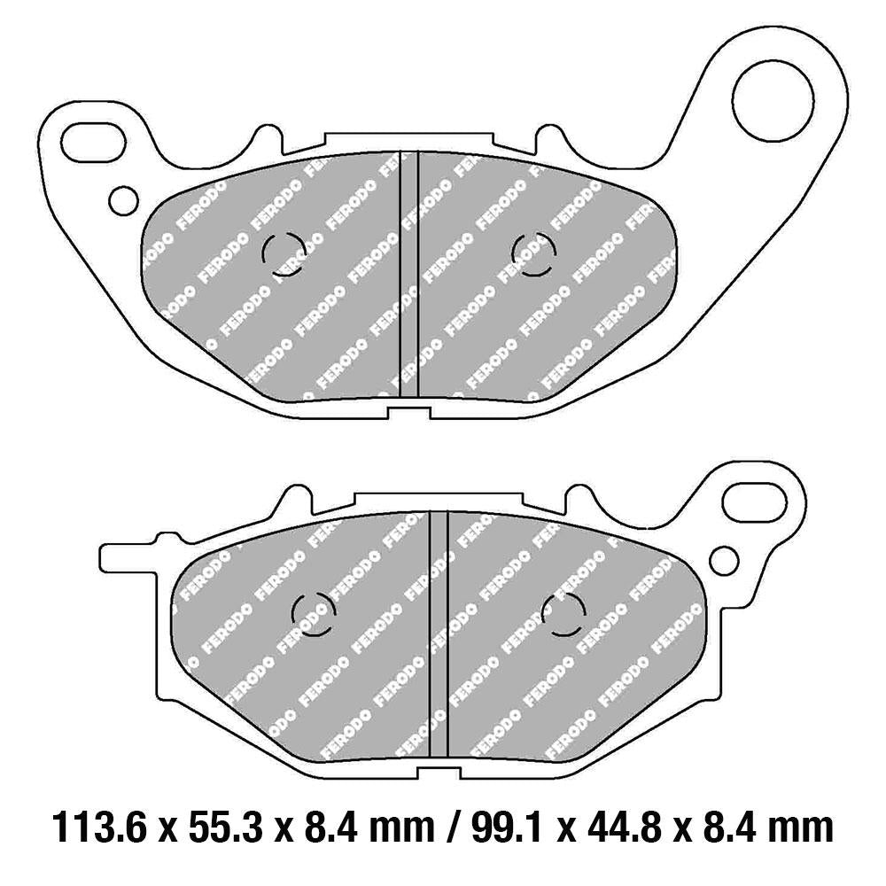 Ferodo Disc Pad Set - FDB2280 CPRO Ceramic Grip Pro Race Compound - Non Sintered