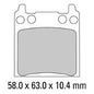 Ferodo Disc Pad Set - FDB134 P Platinum Non Sintered Compound