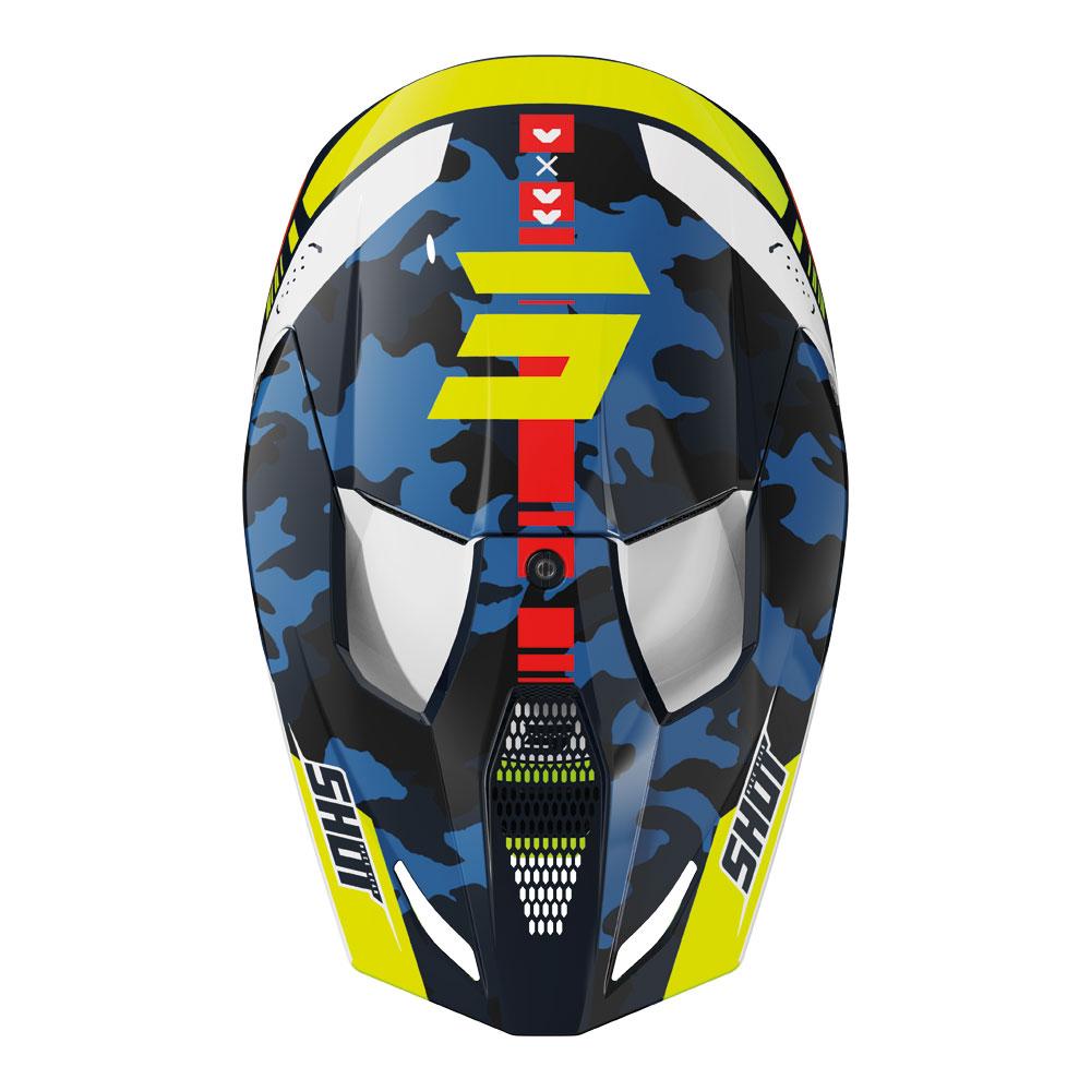Shot Furious Flash Helmet Blue/Neon Yellow Glossy
