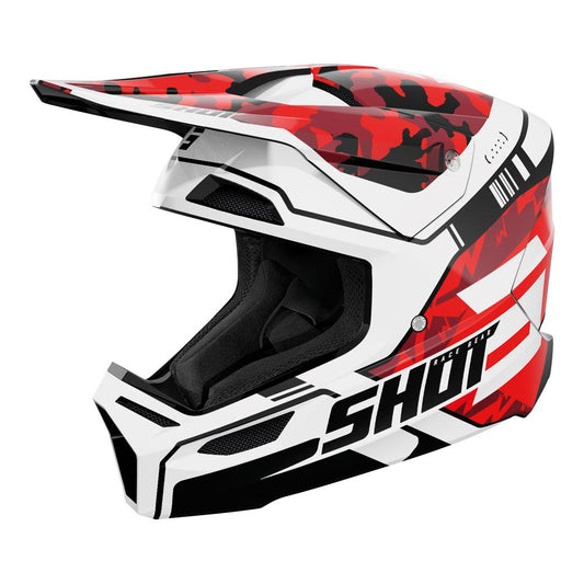 Shot Furious Flash Helmet Red Glossy