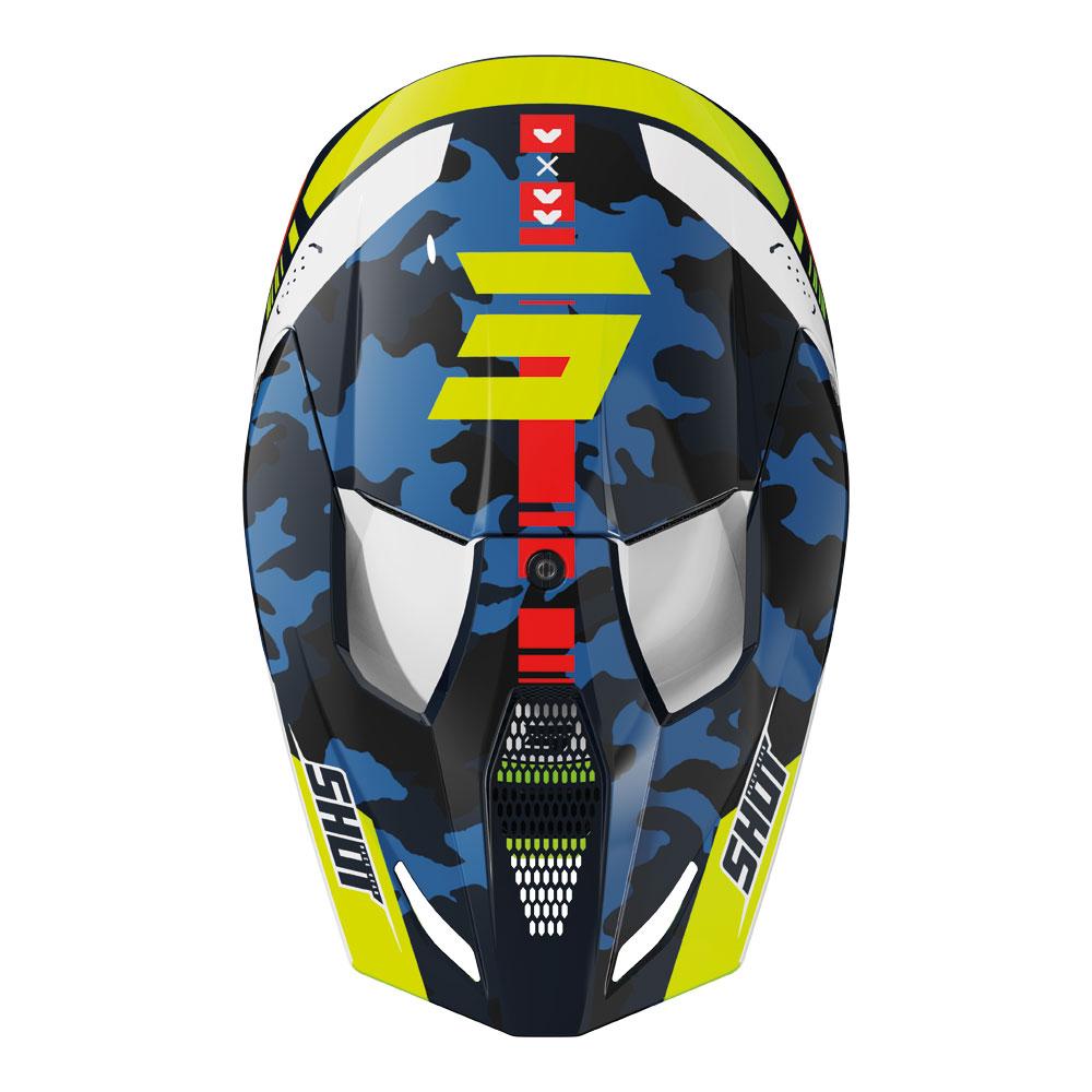 Shot Furious Kid Flash Helmet Blue/Neon Yellow Glossy