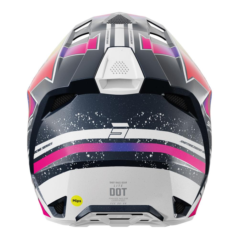 Shot Lite Racing Helmet Blue/Neon Yellow Pearly