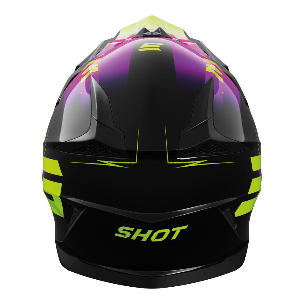 Shot Pulse Kid X-Treme Helmet Pink/Neon Yellow Glossy