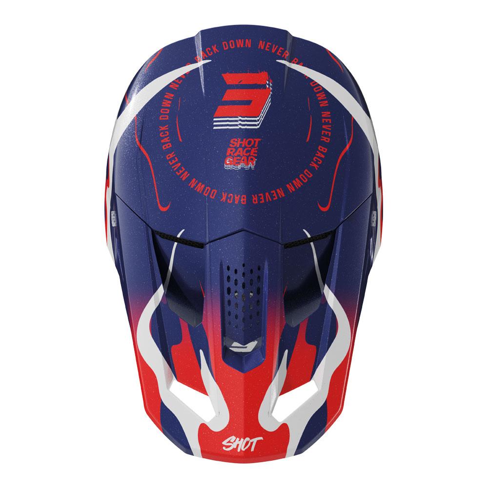Shot Speed Beast Helmet Blue/Red Pearly