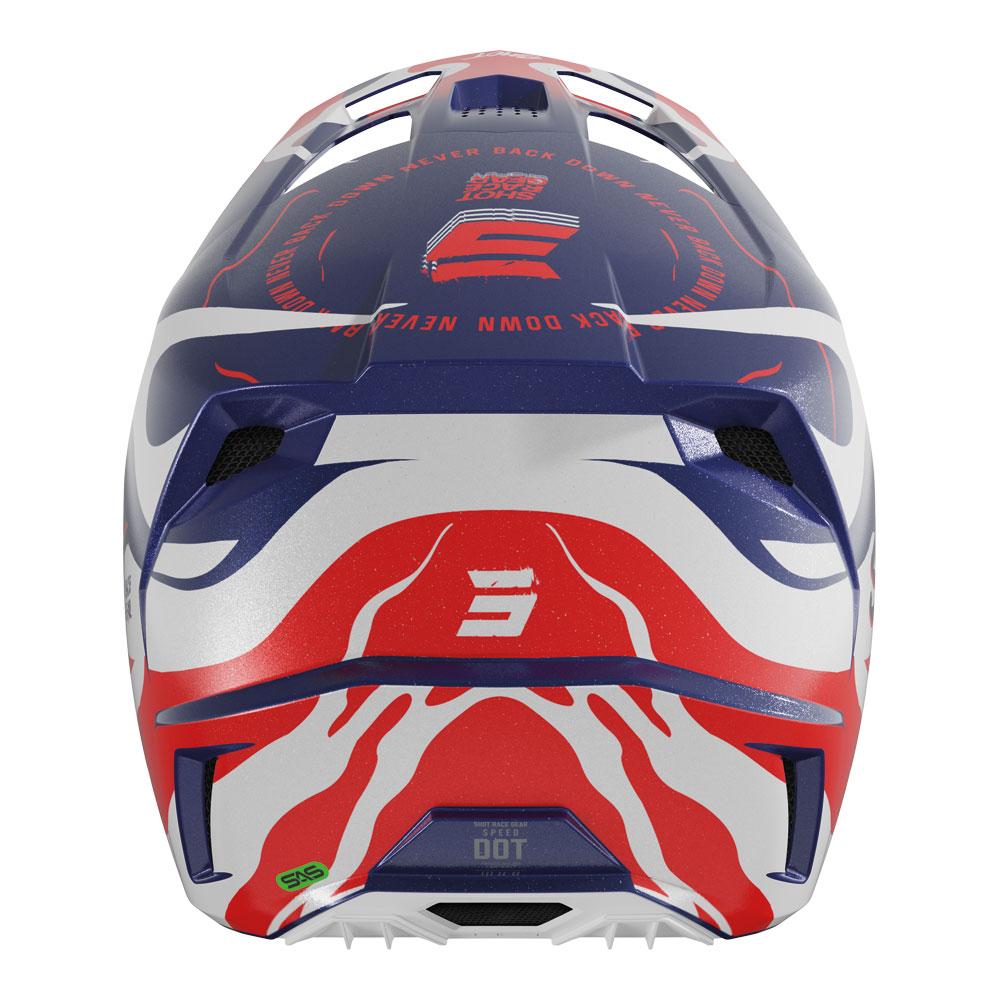 Shot Speed Beast Helmet Blue/Red Pearly