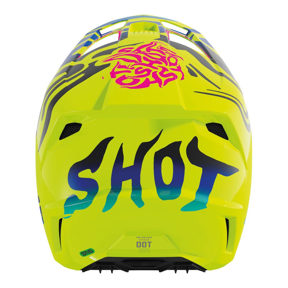 Shot Speed Kid Ghost Helmet Neon Yellow Glossy