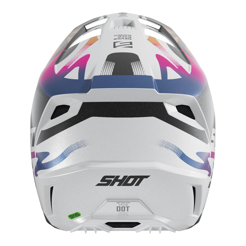 Shot Speed Wave Helmet Black/White Pearly