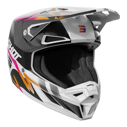 Shot Speed Wave Helmet Black/White Pearly